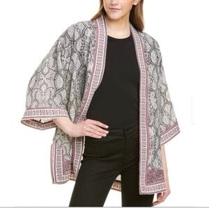 Max Studio Bohemian Paisley Kimono Cardigan One Size